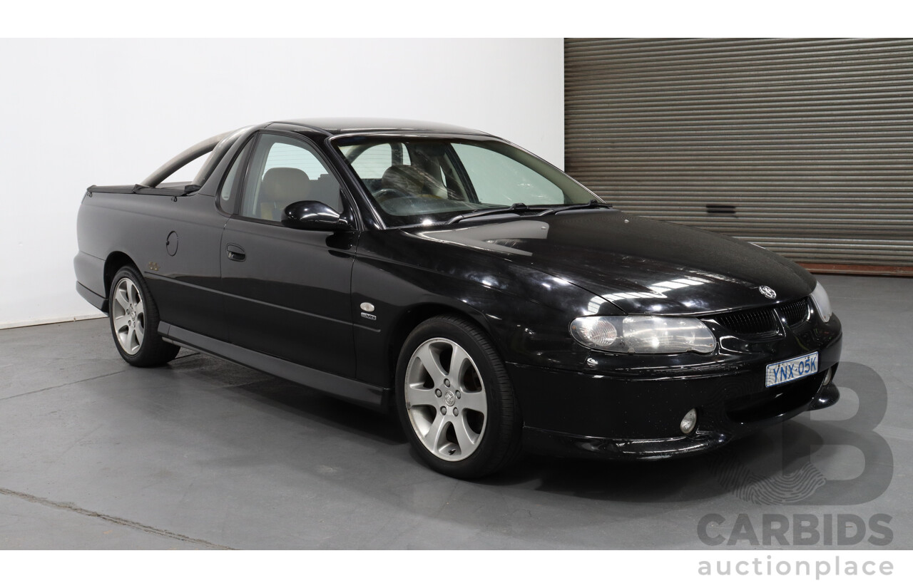 10/2001 Holden Commodore SS Fifty VUII Utility Black 5.7L V8