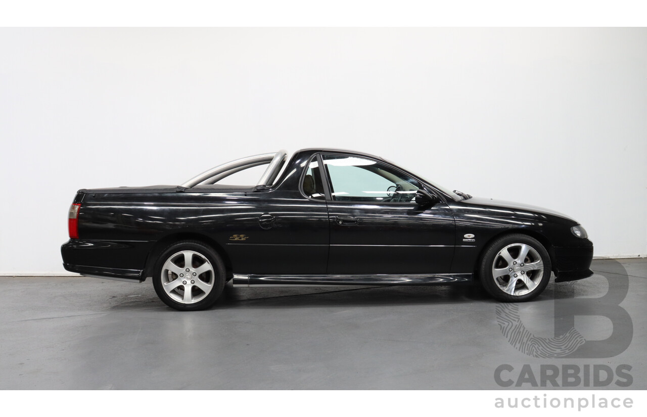 10/2001 Holden Commodore SS Fifty VUII Utility Black 5.7L V8