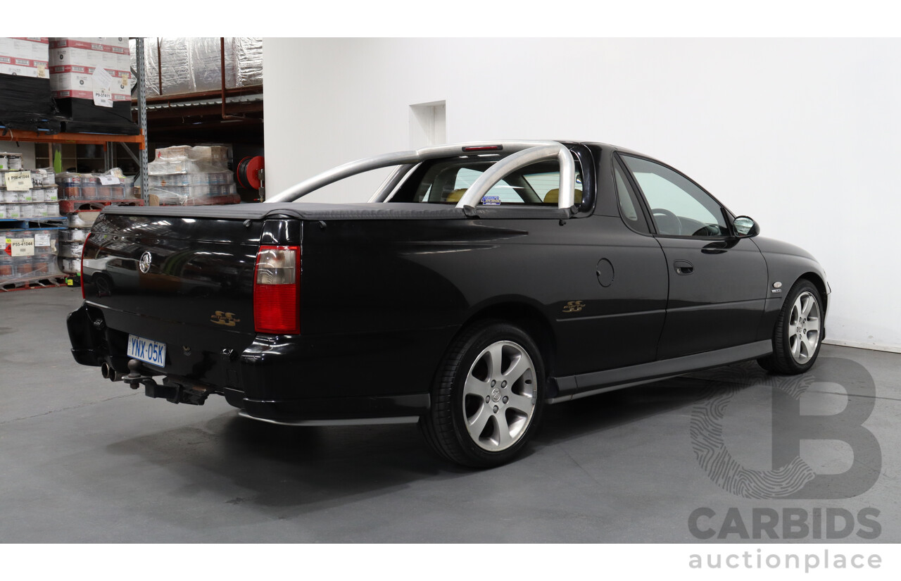 10/2001 Holden Commodore SS Fifty VUII Utility Black 5.7L V8