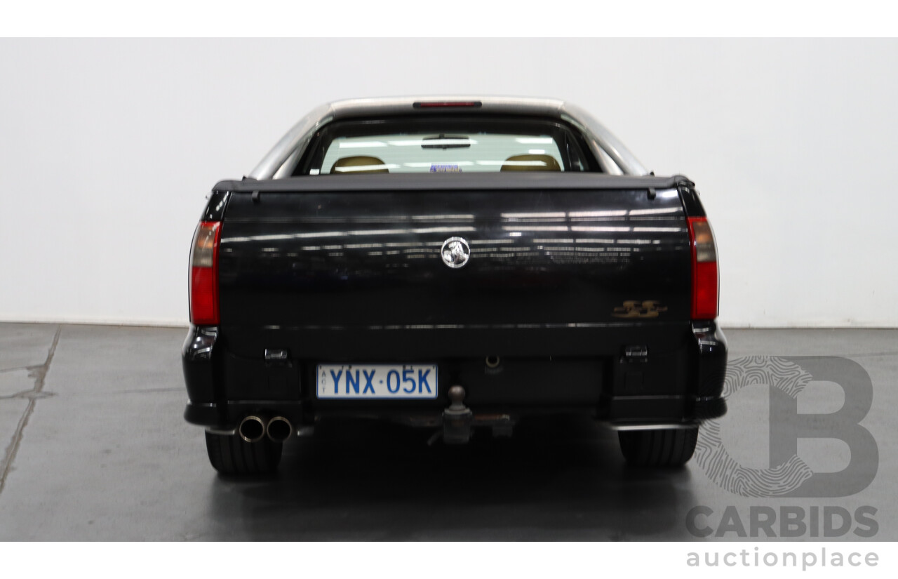 10/2001 Holden Commodore SS Fifty VUII Utility Black 5.7L V8