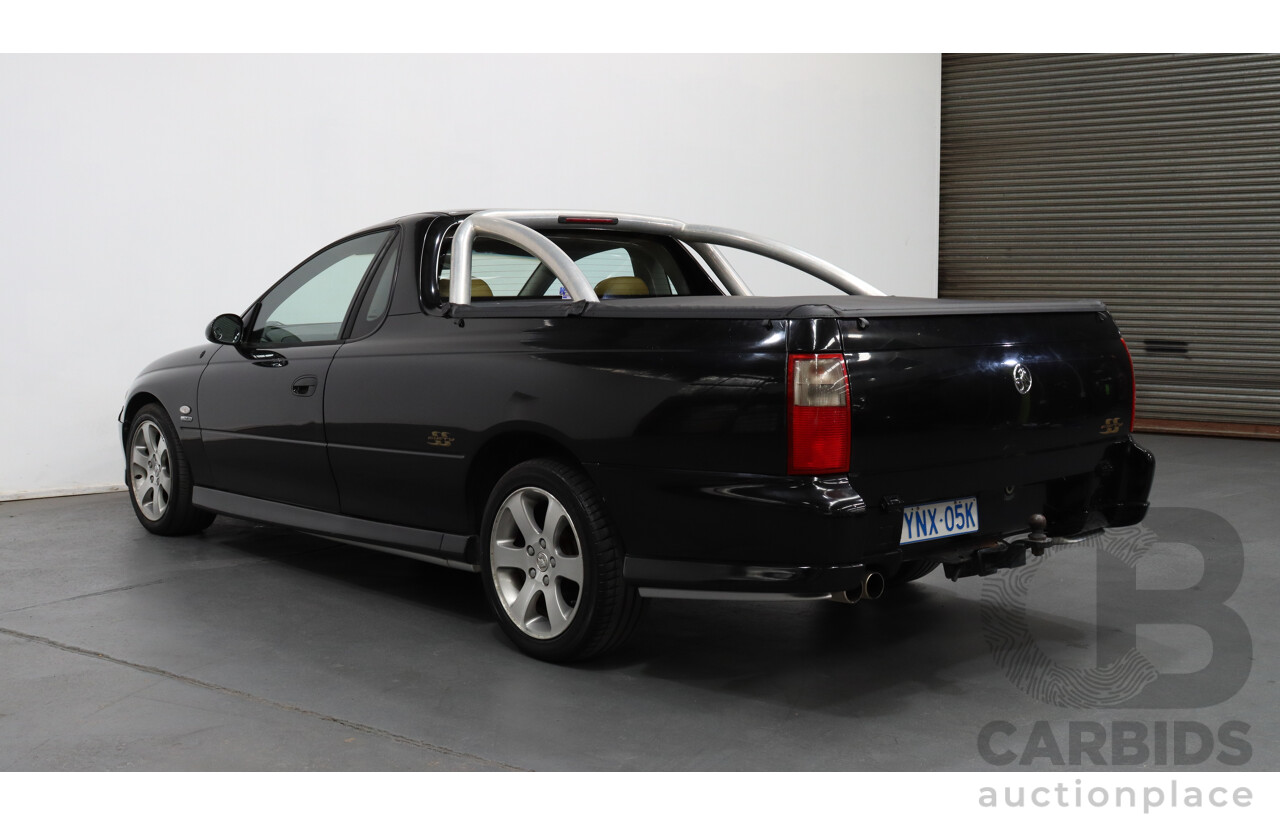 10/2001 Holden Commodore SS Fifty VUII Utility Black 5.7L V8