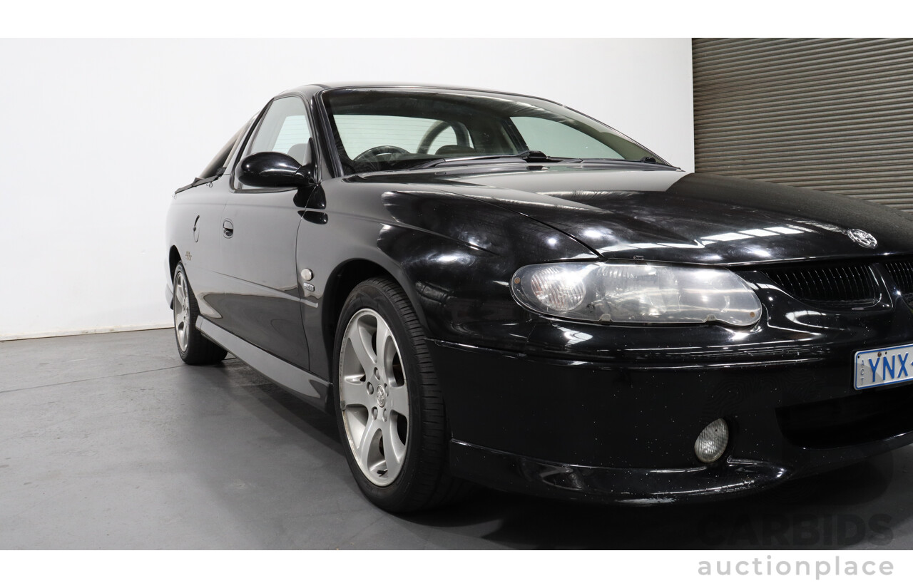 10/2001 Holden Commodore SS Fifty VUII Utility Black 5.7L V8