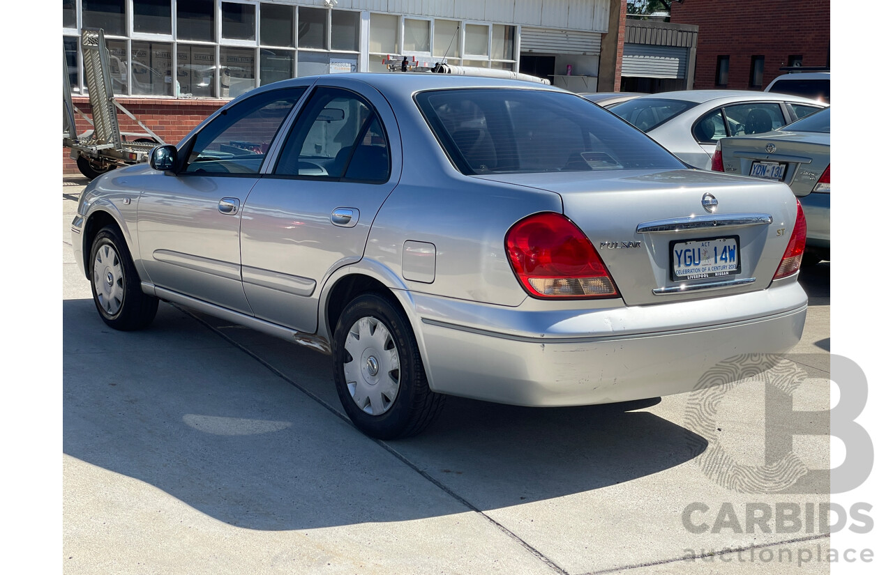 5/2005 Nissan Pulsar ST N16 MY04 4d Sedan Silver 1.8L