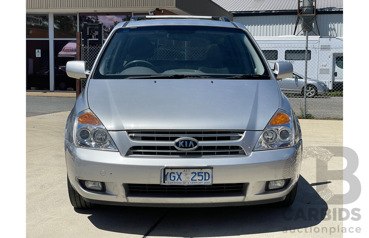 6/2010 Kia Grand Carnival Platinum VQ 4d Wagon Silver 2.9L