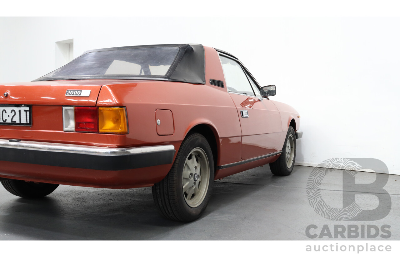 1/1977 Lancia Spider 2000  2d Coupe Red 2.0L