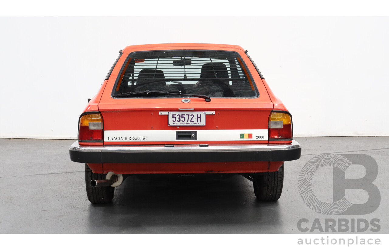 3/1984 Lancia Beta HPE Executive 2d Coupe Red 2.0L