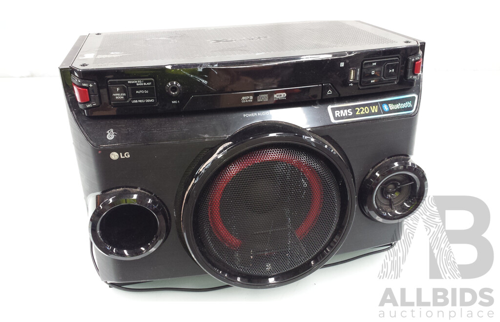 LG 220 Watt RMS X-Boom Cube All-in-One Sound System