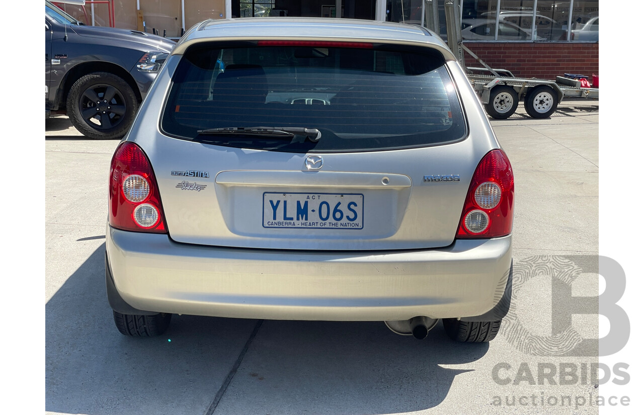 10/2003 Mazda 323 Astina Shades BJ 5d Hatchback Gold 1.8L