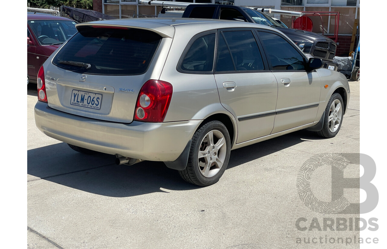 10/2003 Mazda 323 Astina Shades BJ 5d Hatchback Gold 1.8L