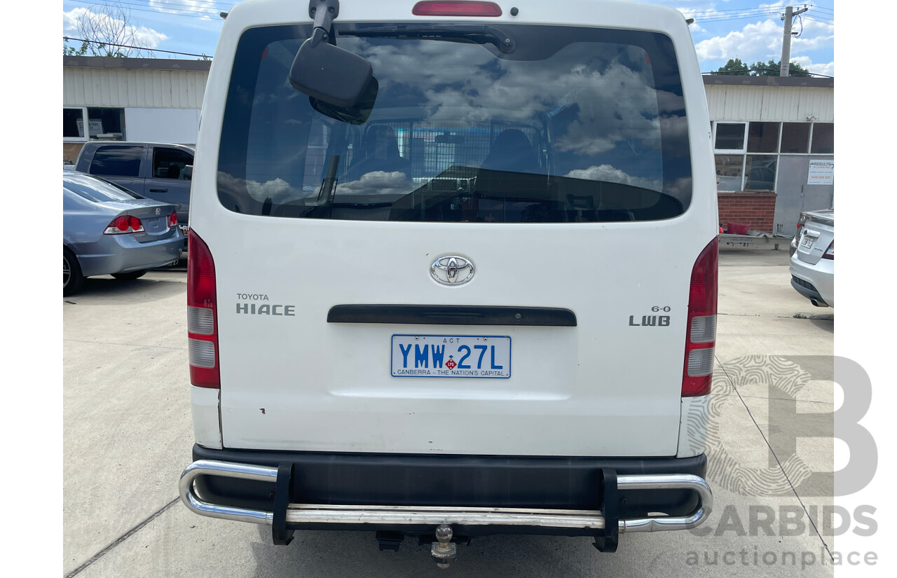 6/2007 Toyota Hiace LWB TRH201R MY07 4d Van White 2.7L