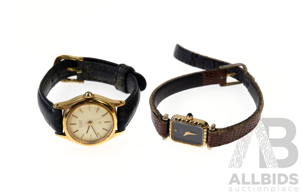 Women's Citizen Leather Band Watches