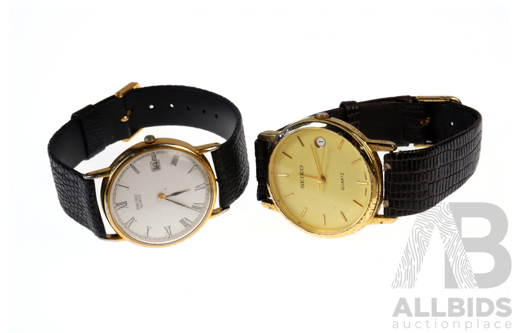 Men's Vintage Seiko Watches with Date Function