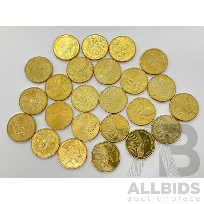 Collection of Australian 2019 and 2022 One Dollar Coins Great Aussie Coin Hunt (24)