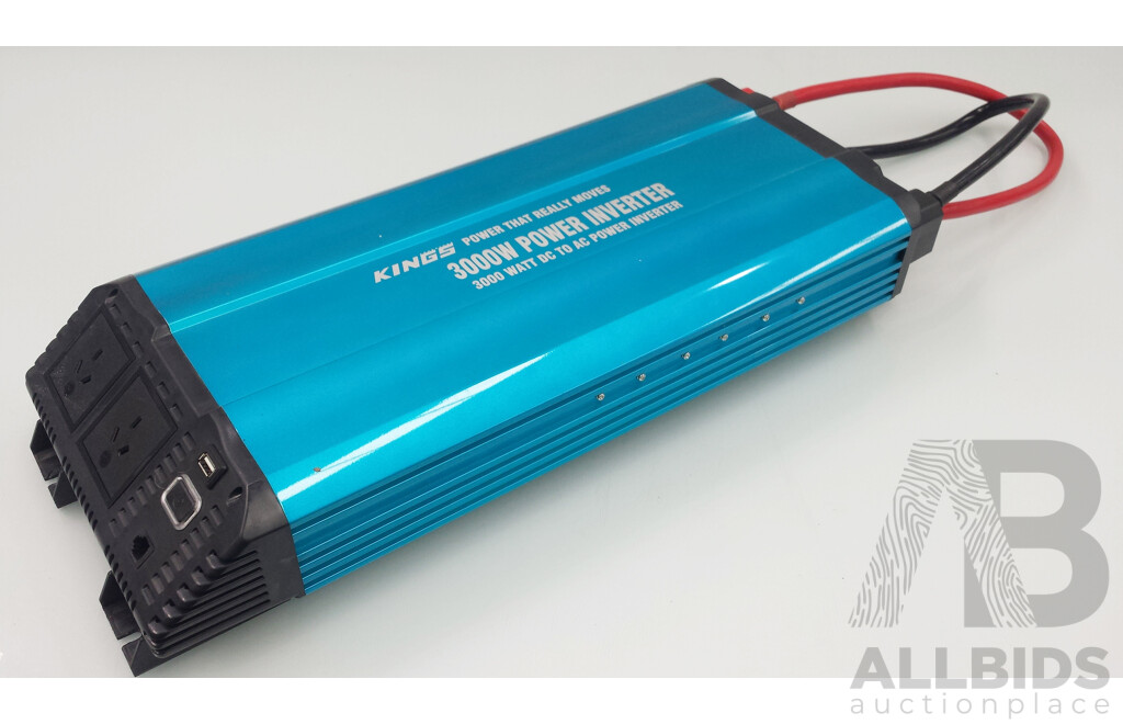 Kings 3000 Watt 12VDC to 230VAC Pure Sine Wave Inverter