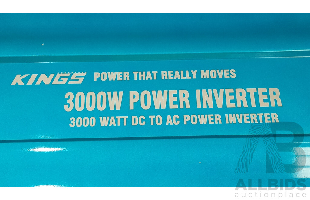 Kings 3000 Watt 12VDC to 230VAC Pure Sine Wave Inverter