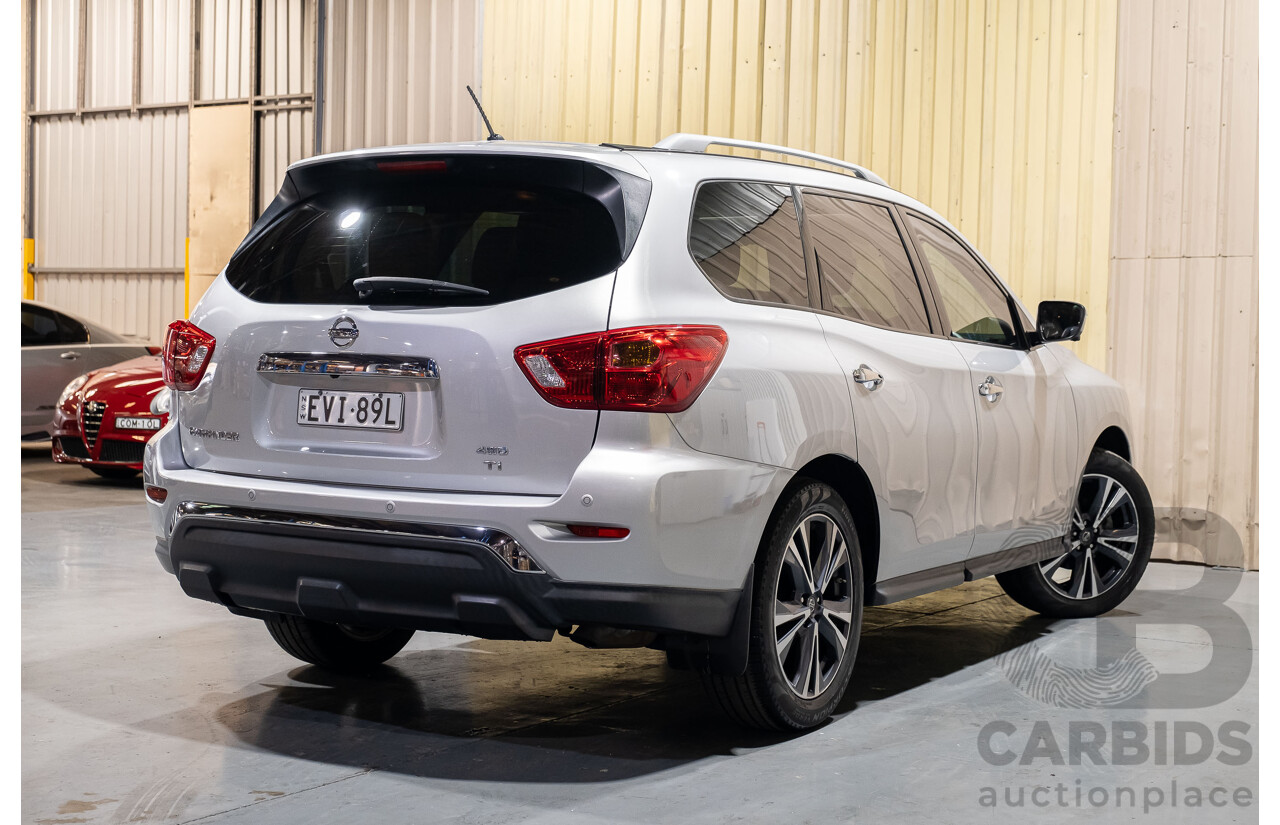 4/2018 Nissan Pathfinder Ti (4x4) R52 MY18 4d Wagon Silver 3.5L - 7 Seater