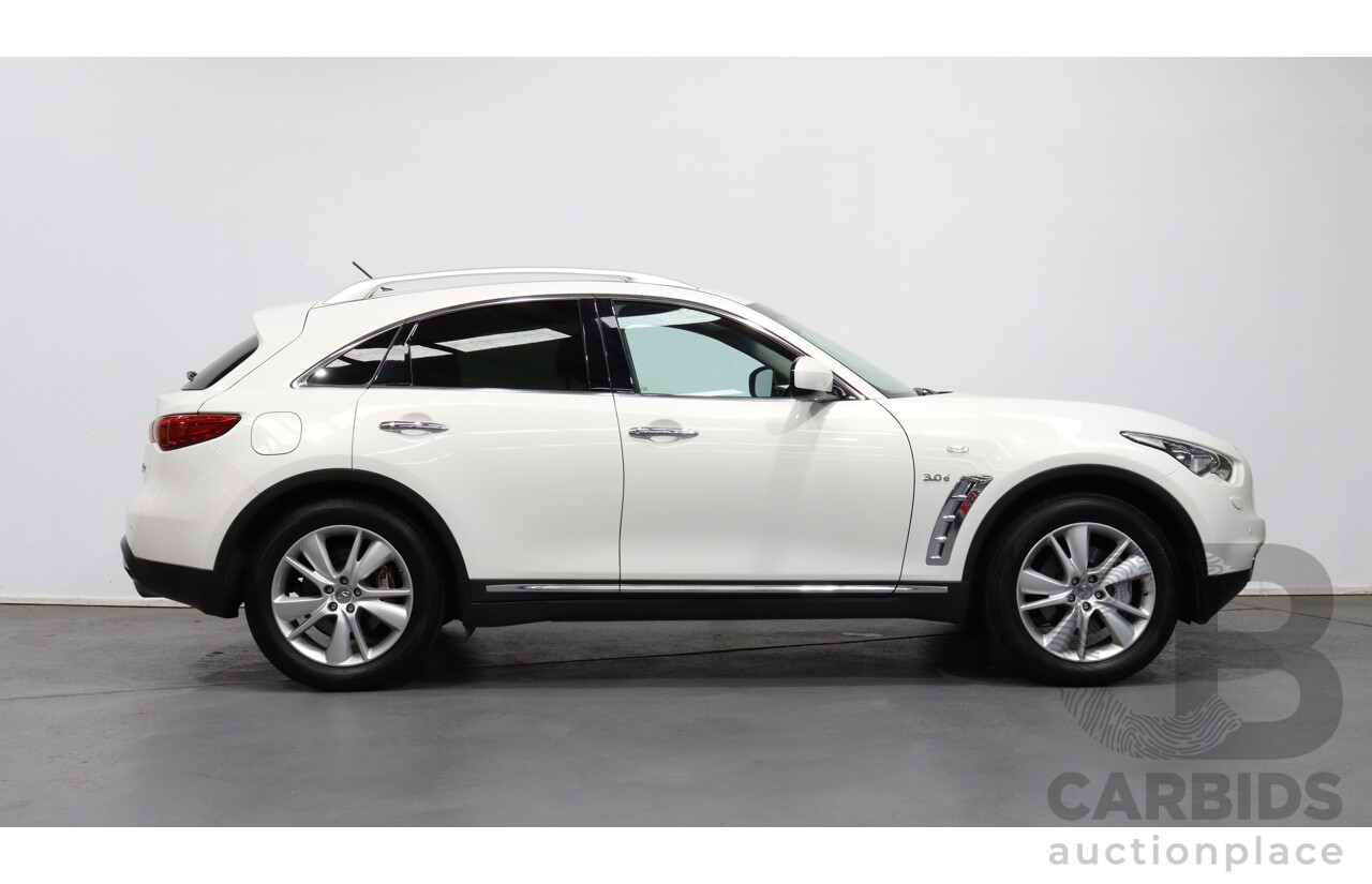 9/2016 Infiniti Qx70 3.0d GT  4d Wagon White 3.0L Turbo Diesel