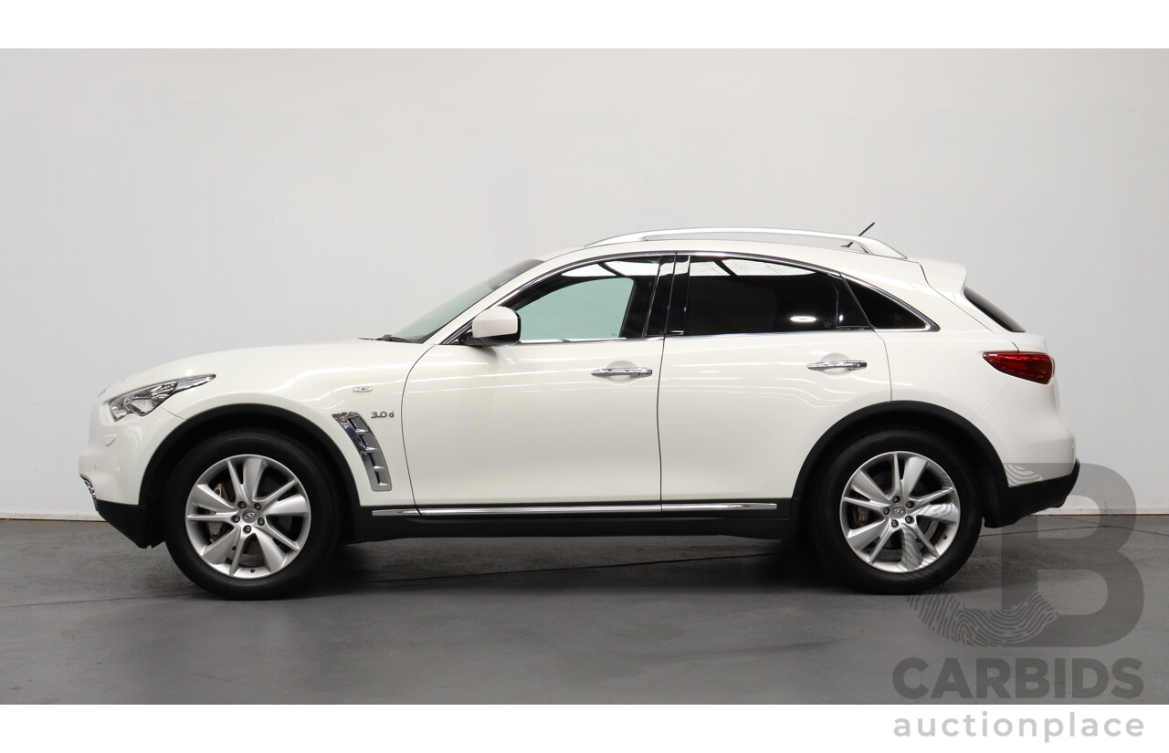 9/2016 Infiniti Qx70 3.0d GT  4d Wagon White 3.0L Turbo Diesel