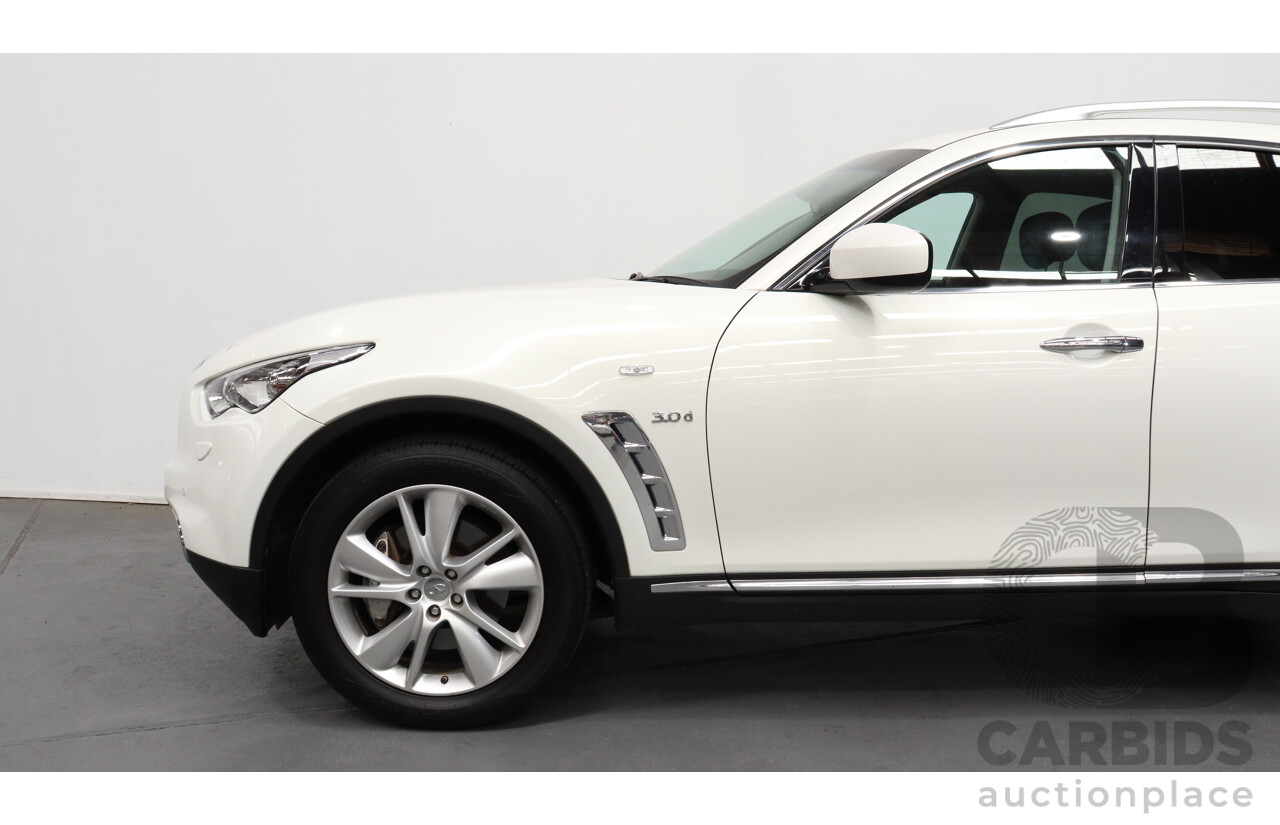 9/2016 Infiniti Qx70 3.0d GT  4d Wagon White 3.0L Turbo Diesel