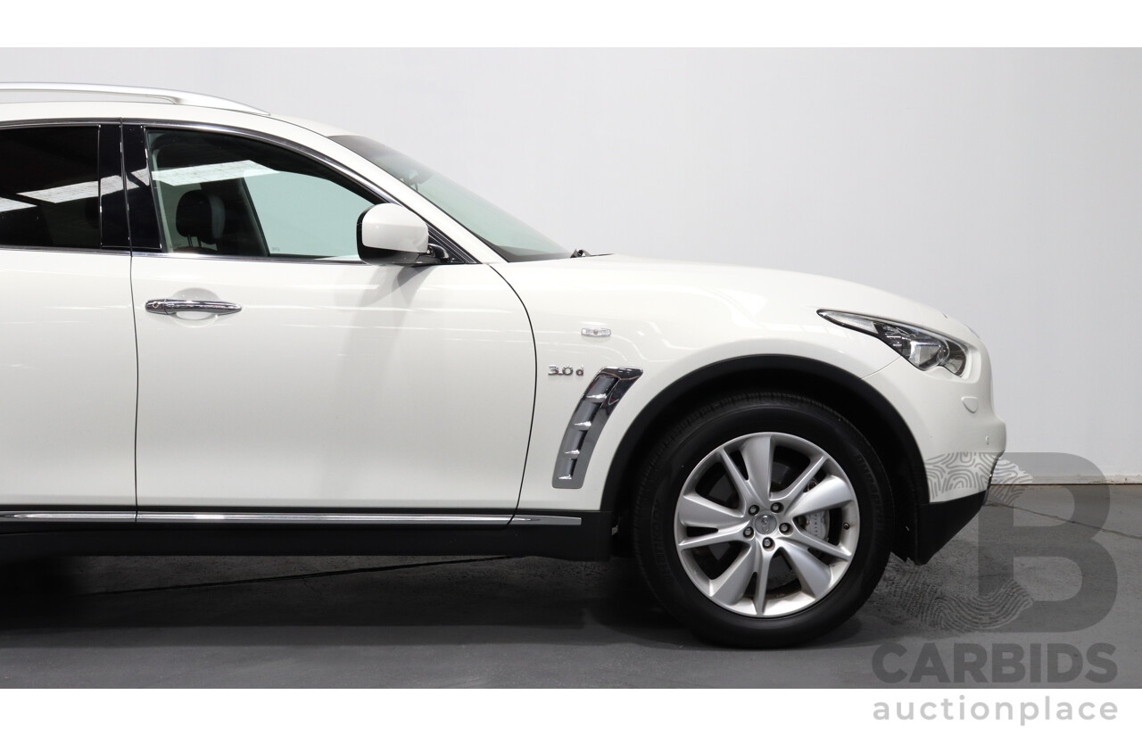 9/2016 Infiniti Qx70 3.0d GT  4d Wagon White 3.0L Turbo Diesel