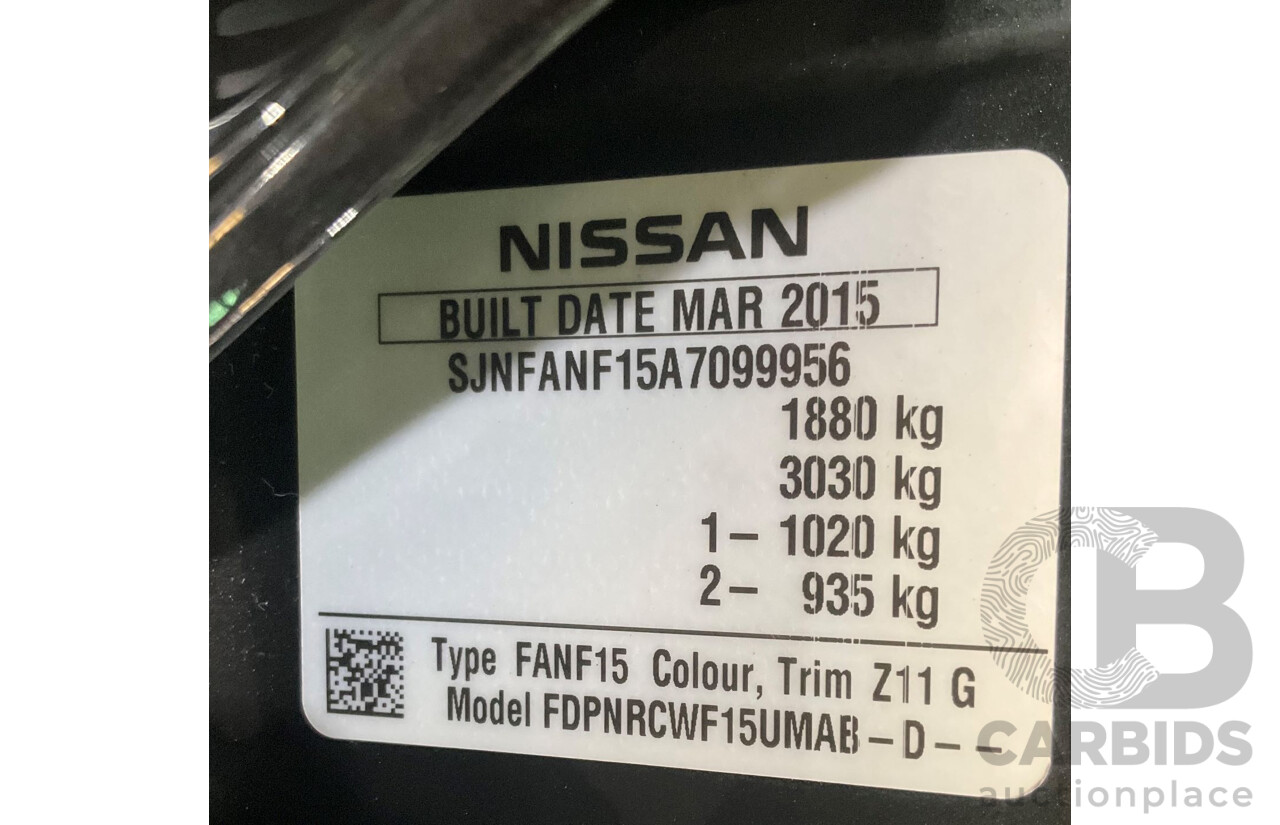 6/2015 Nissan Juke Ti-S (AWD) F15 SERIES 2 4d Wagon Black 1.6L Turbo