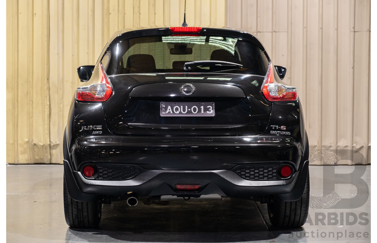 6/2015 Nissan Juke Ti-S (AWD) F15 SERIES 2 4d Wagon Black 1.6L Turbo