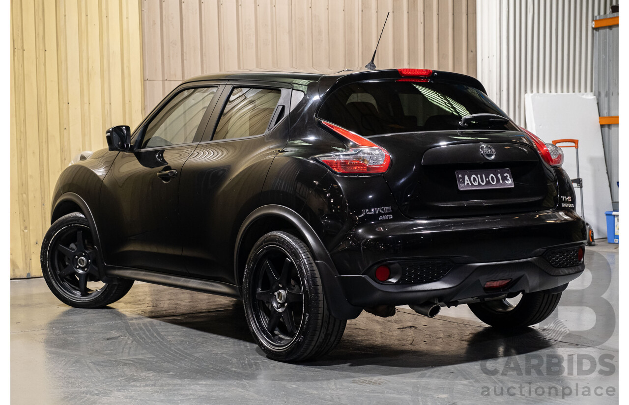 6/2015 Nissan Juke Ti-S (AWD) F15 SERIES 2 4d Wagon Black 1.6L Turbo