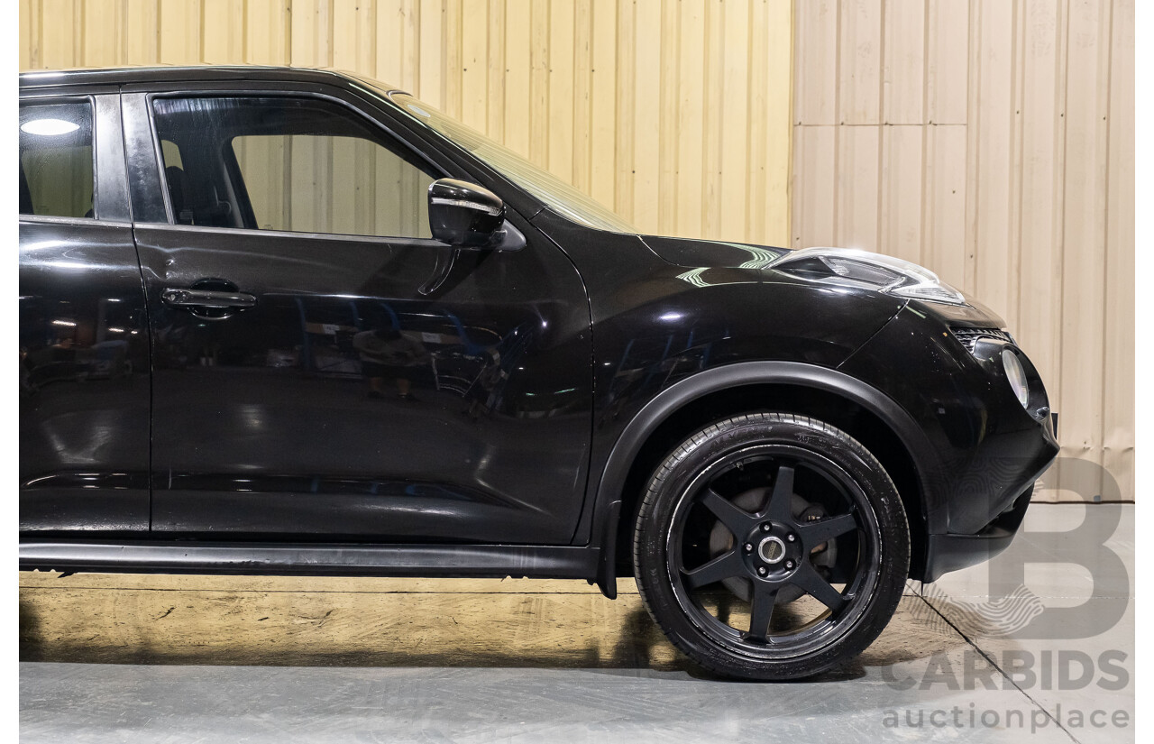 6/2015 Nissan Juke Ti-S (AWD) F15 SERIES 2 4d Wagon Black 1.6L Turbo