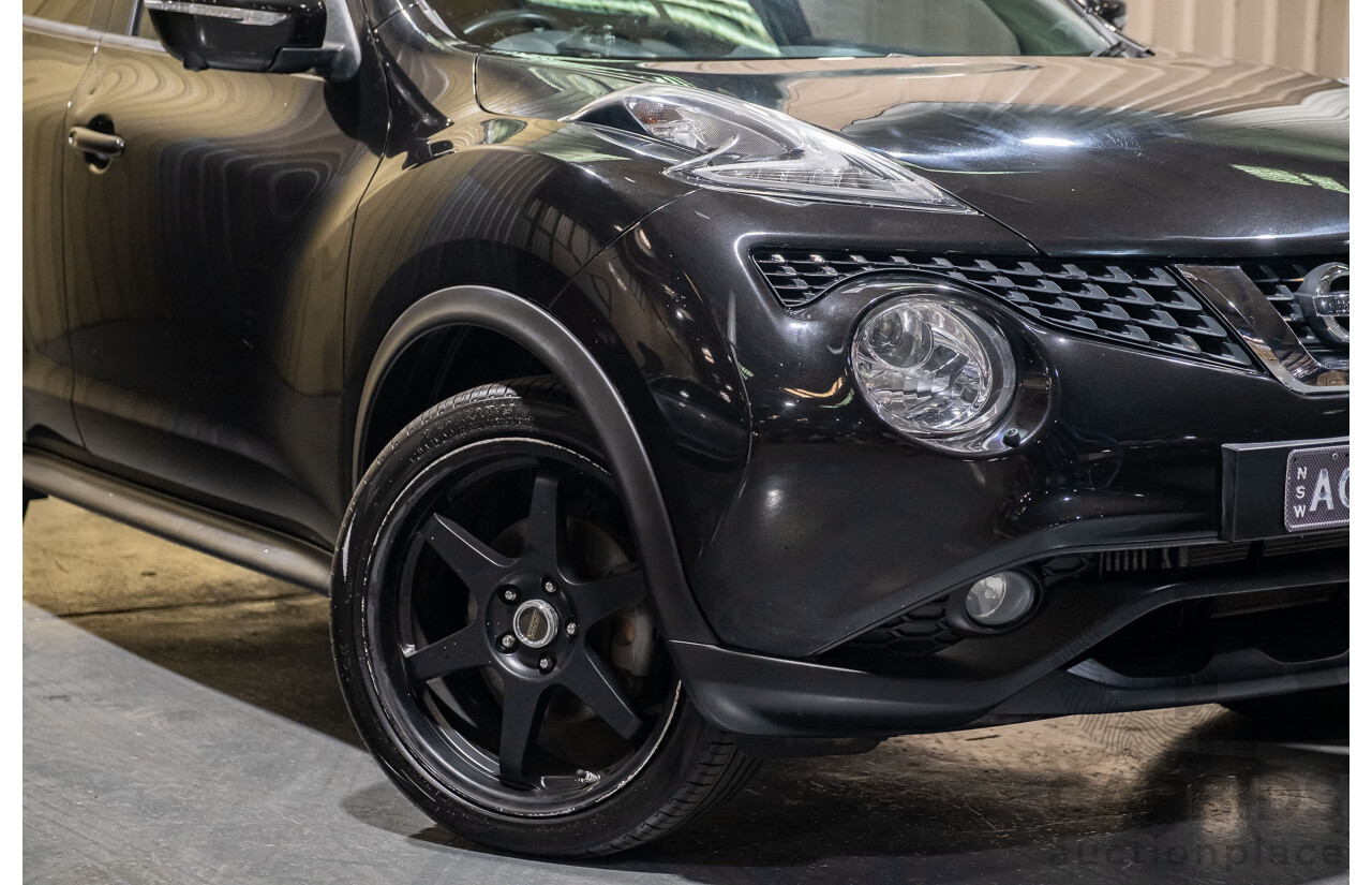 6/2015 Nissan Juke Ti-S (AWD) F15 SERIES 2 4d Wagon Black 1.6L Turbo