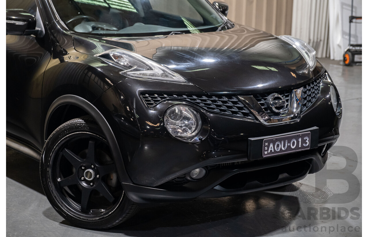 6/2015 Nissan Juke Ti-S (AWD) F15 SERIES 2 4d Wagon Black 1.6L Turbo