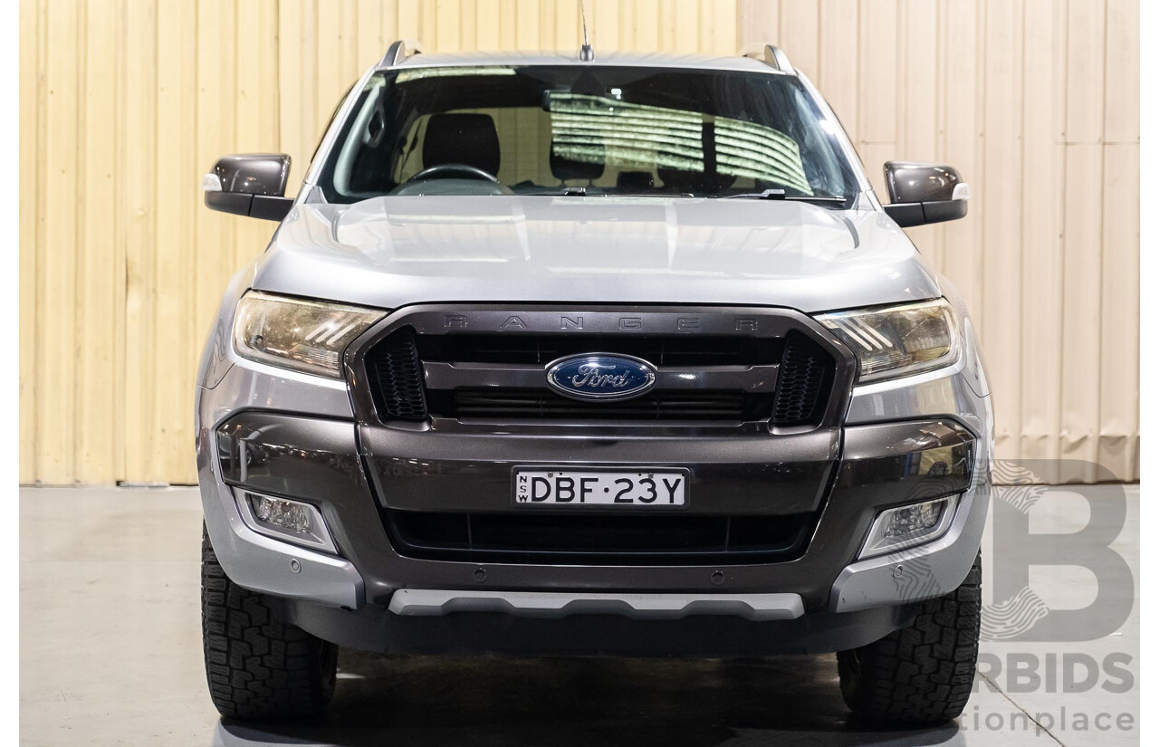 11/2015 Ford Ranger Wildtrak 3.2 (4x4) PX MKII Dual Cab P/Up Silver 3.2L Turbo Diesel