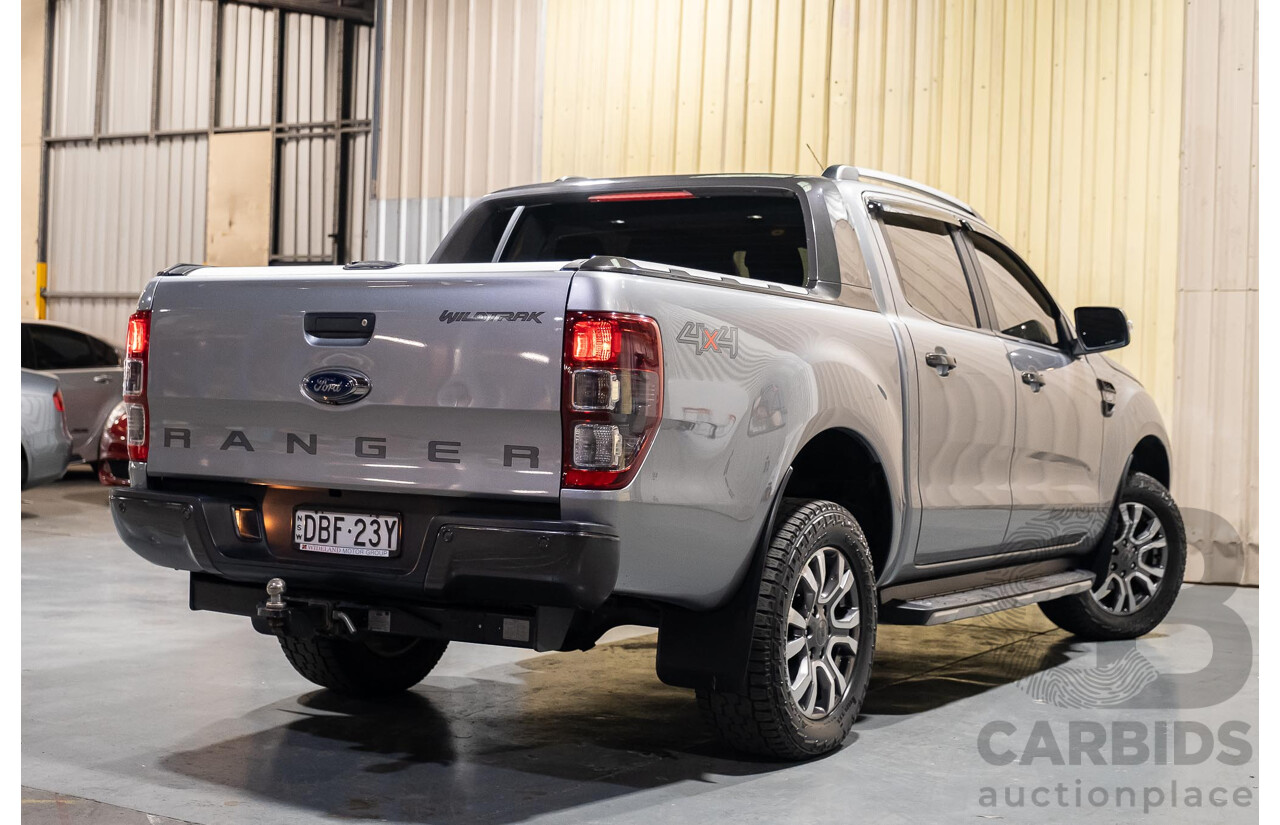 11/2015 Ford Ranger Wildtrak 3.2 (4x4) PX MKII Dual Cab P/Up Silver 3.2L Turbo Diesel