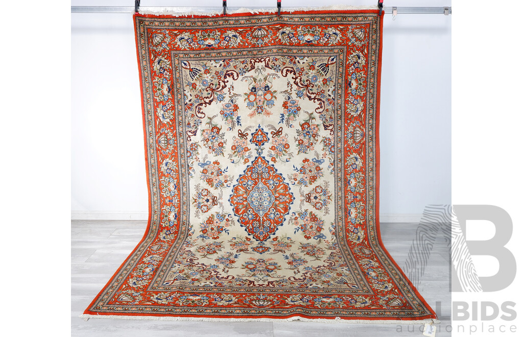 Large Hand Knotted Persian Classical Design Wool Carpet