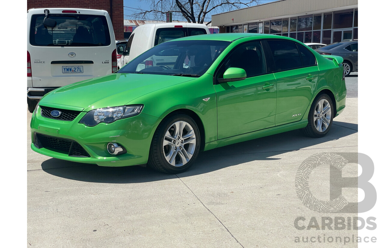 7/2008 Ford Falcon XR6 FG 4d Sedan Green 4.0L