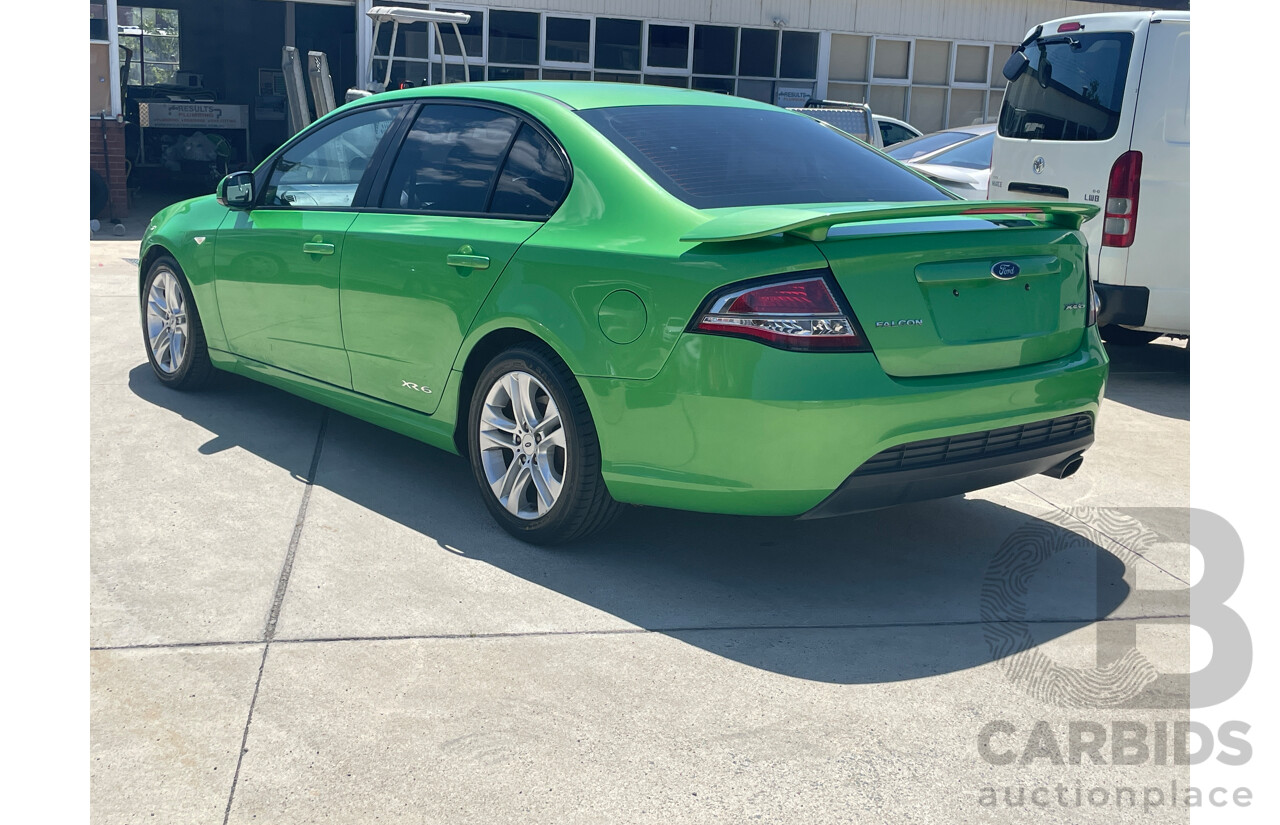 7/2008 Ford Falcon XR6 FG 4d Sedan Green 4.0L