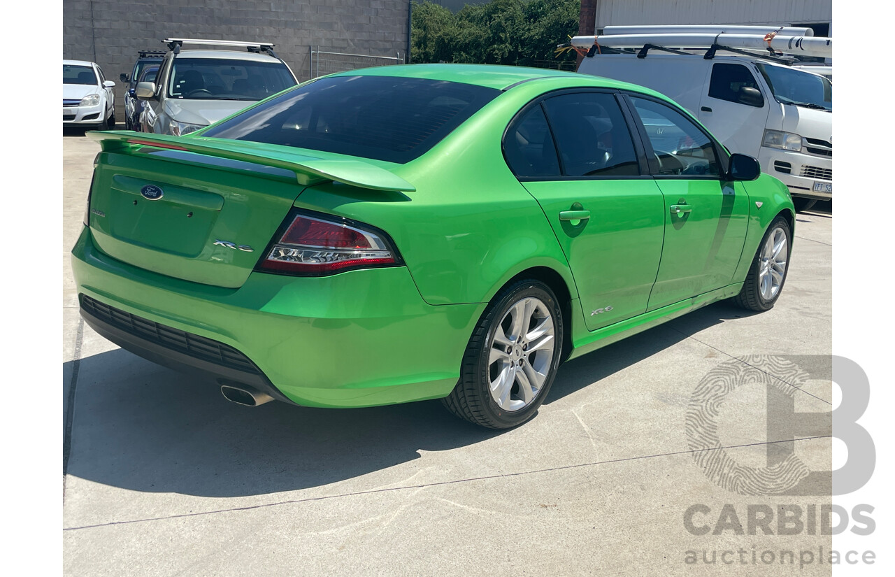 7/2008 Ford Falcon XR6 FG 4d Sedan Green 4.0L