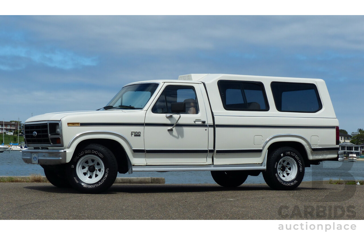 11/1985 Ford F100 XLT LWB Utility White 5.8L 351ci V8 - Rare 5 Seat B100 Style Conversion