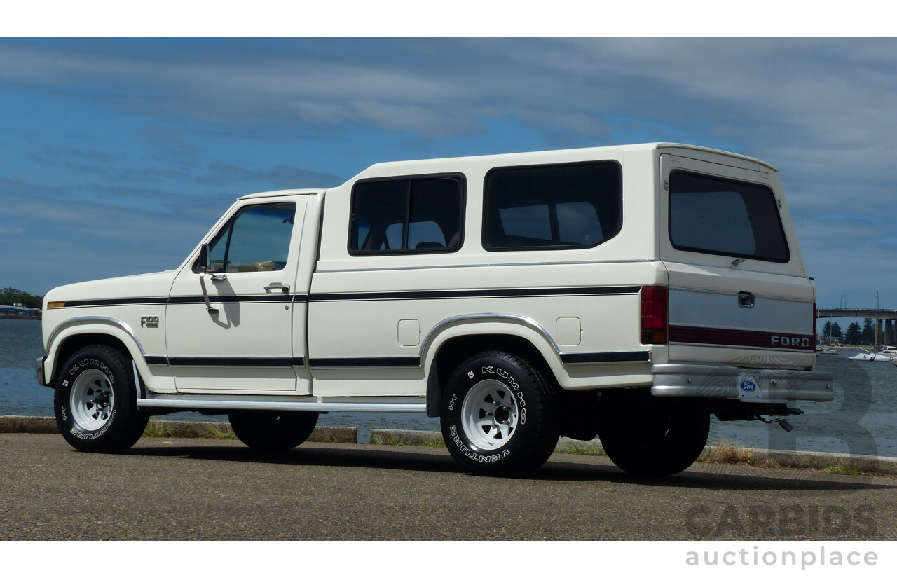 11/1985 Ford F100 XLT LWB Utility White 5.8L 351ci V8 - Rare 5 Seat B100 Style Conversion