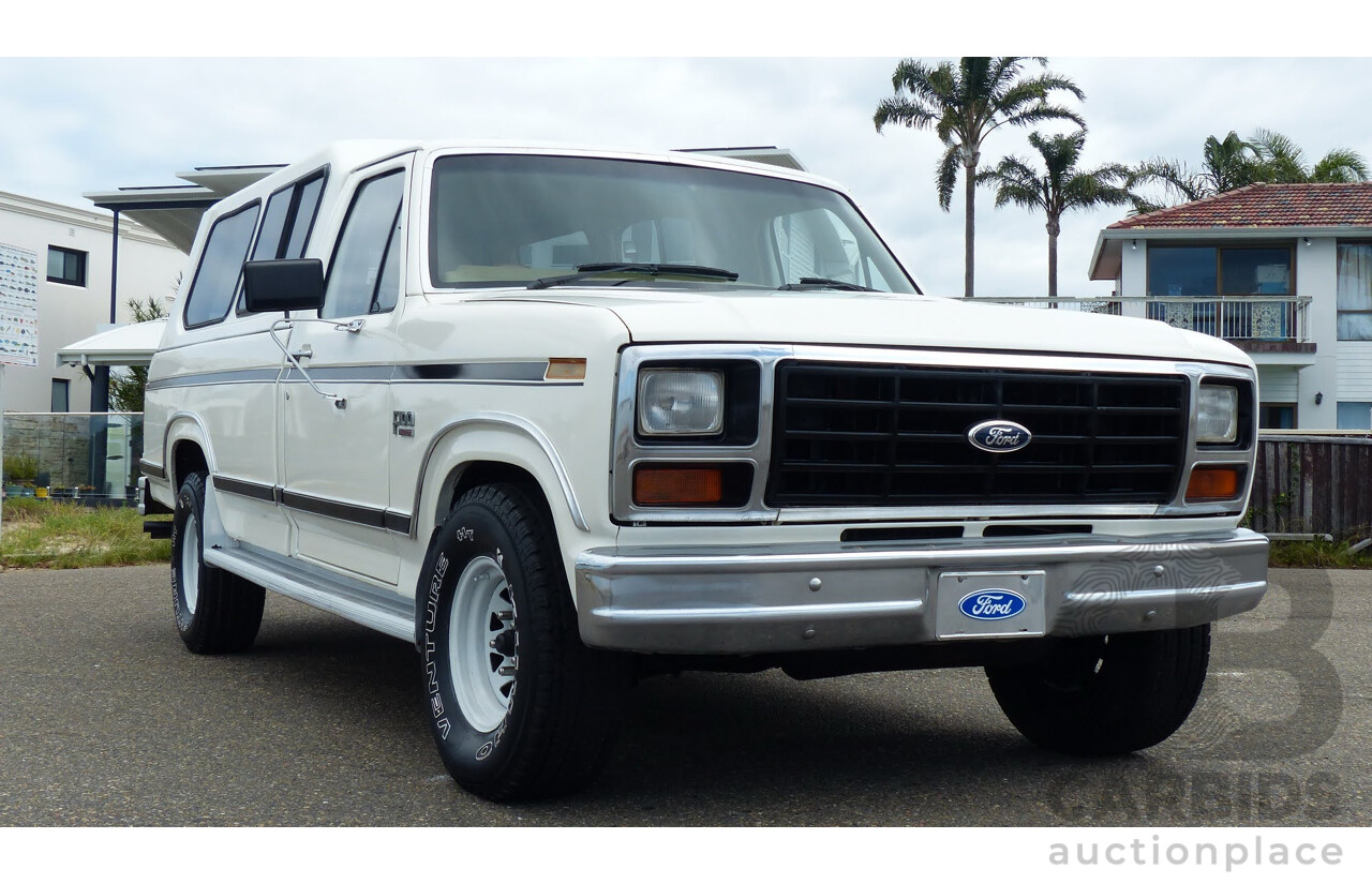 11/1985 Ford F100 XLT LWB Utility White 5.8L 351ci V8 - Rare 5 Seat B100 Style Conversion