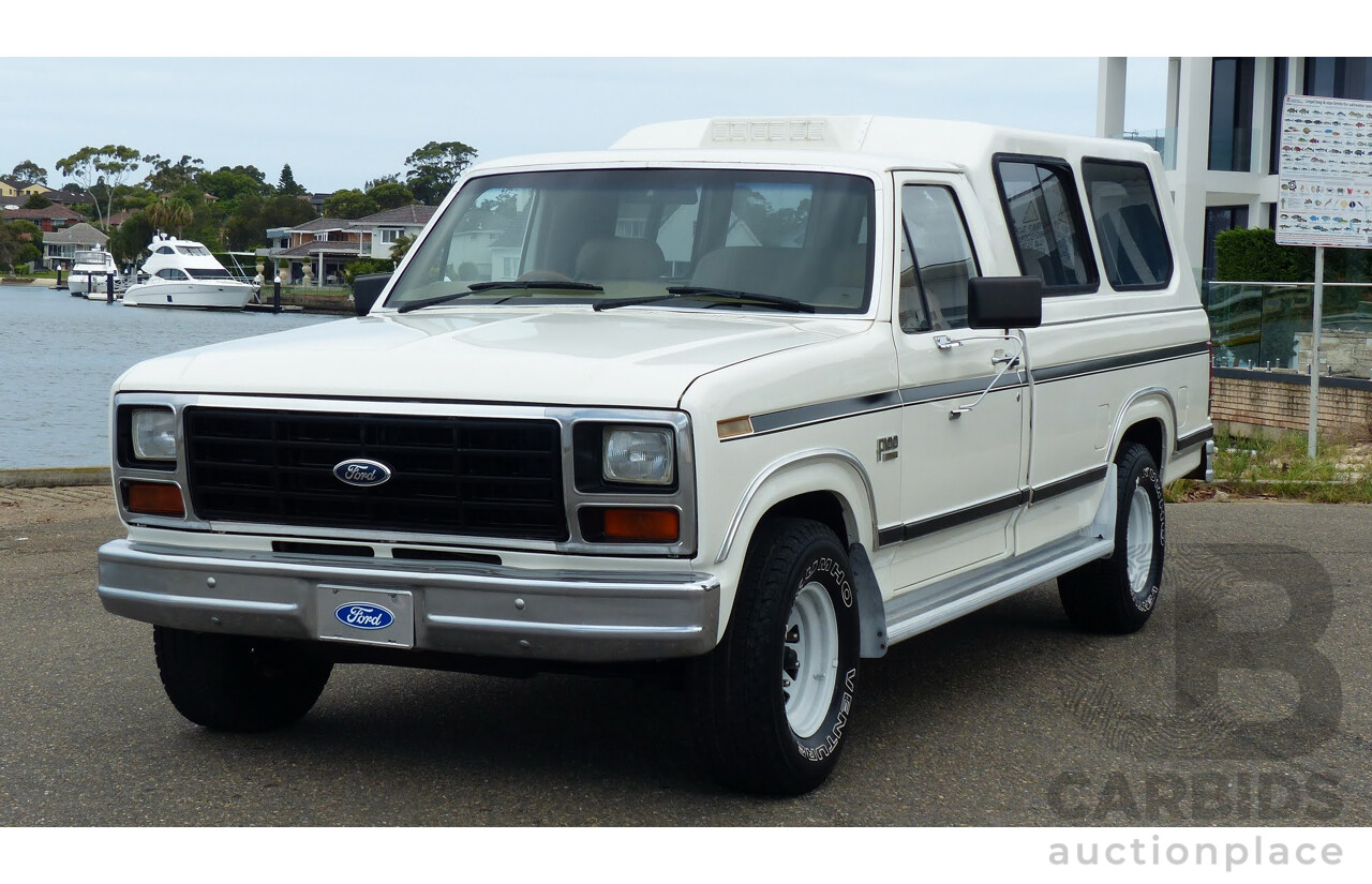 11/1985 Ford F100 XLT LWB Utility White 5.8L 351ci V8 - Rare 5 Seat B100 Style Conversion