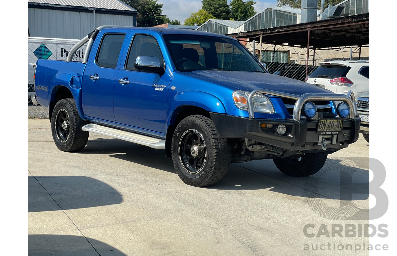 4/2011 Mazda Bt50 BOSS B3000 DX (4x4)  Dual Cab P/Up Blue 3.0L