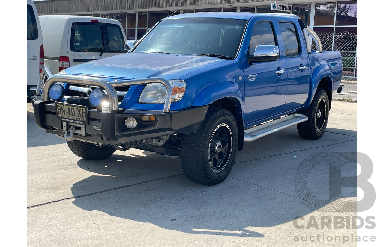 4/2011 Mazda Bt50 BOSS B3000 DX (4x4)  Dual Cab P/Up Blue 3.0L