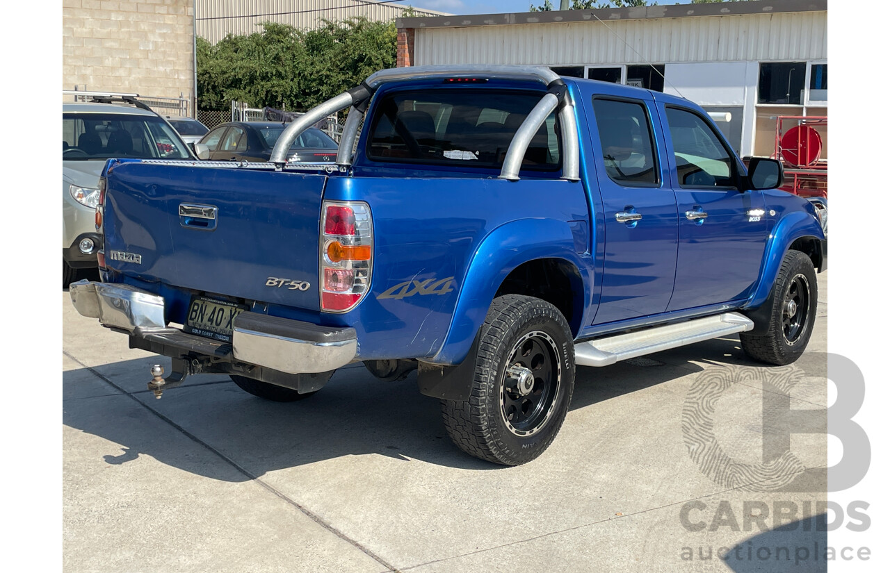 4/2011 Mazda Bt50 BOSS B3000 DX (4x4)  Dual Cab P/Up Blue 3.0L