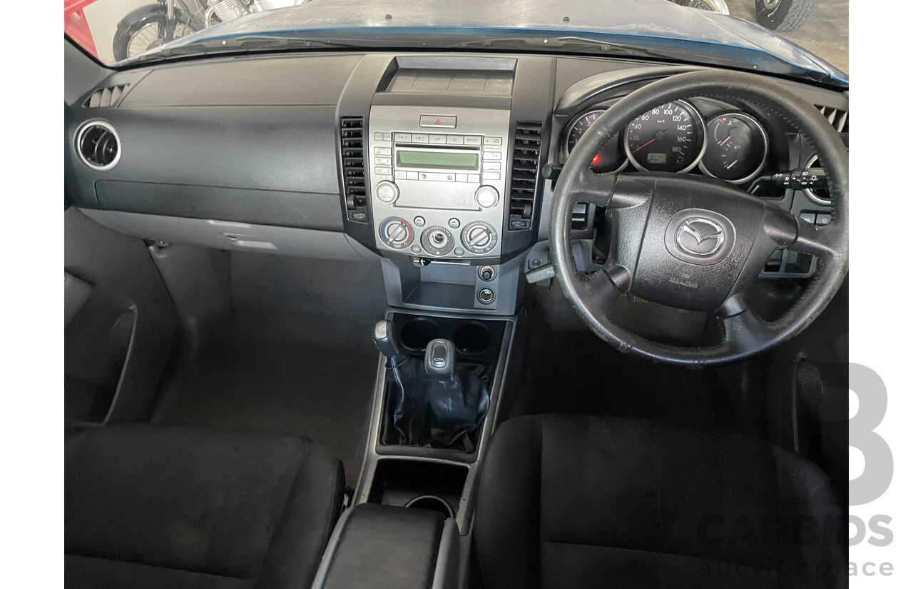 4/2011 Mazda Bt50 BOSS B3000 DX (4x4)  Dual Cab P/Up Blue 3.0L