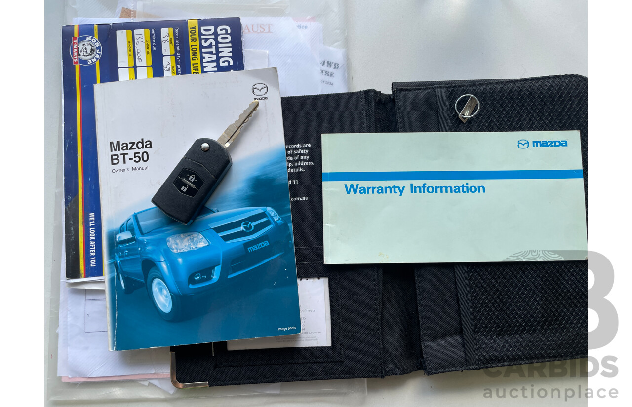 4/2011 Mazda Bt50 BOSS B3000 DX (4x4)  Dual Cab P/Up Blue 3.0L