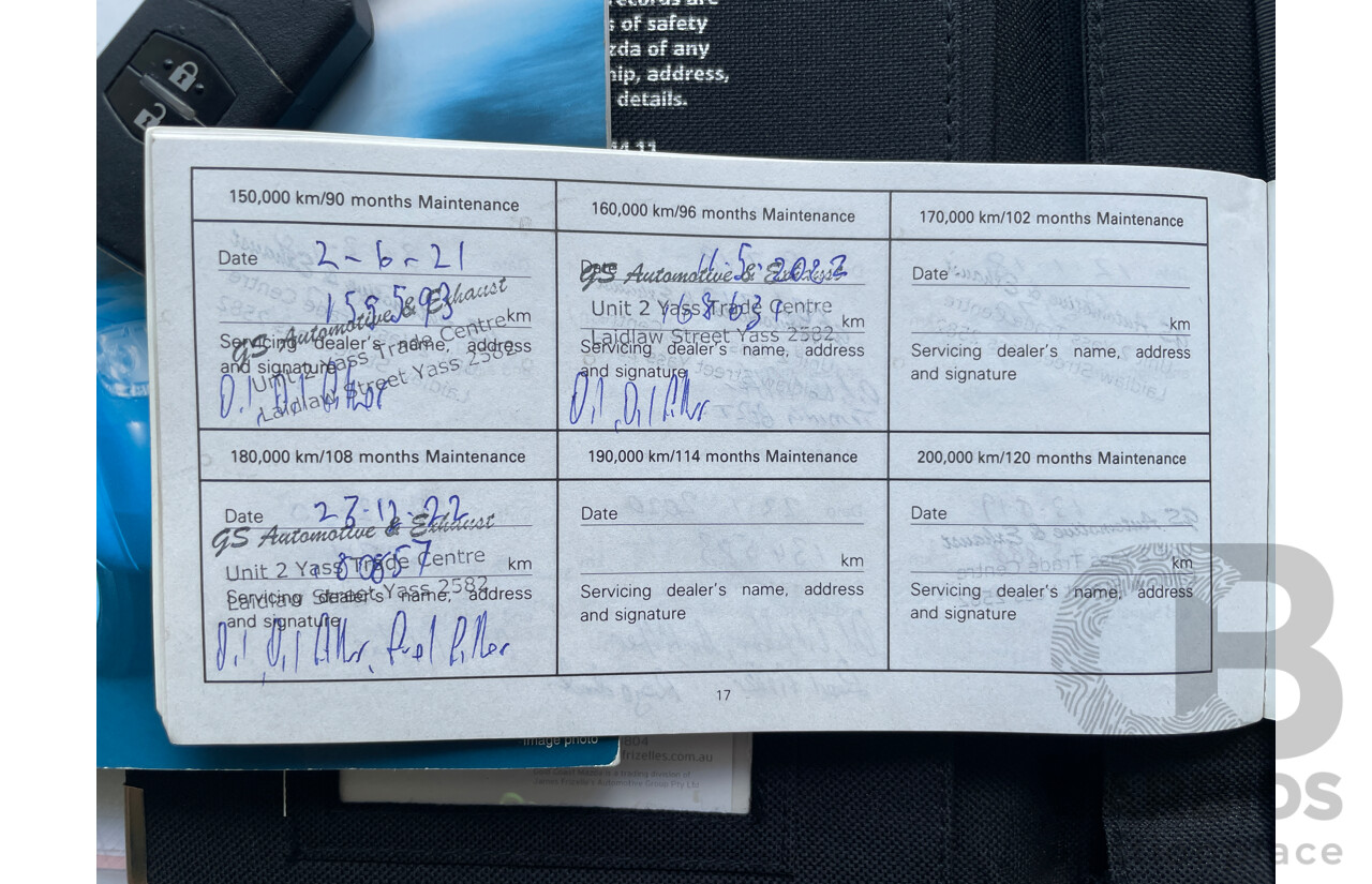 4/2011 Mazda Bt50 BOSS B3000 DX (4x4)  Dual Cab P/Up Blue 3.0L