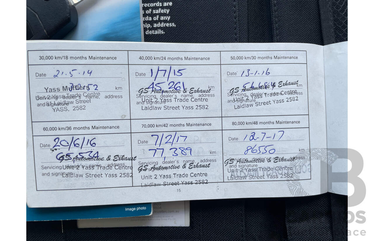 4/2011 Mazda Bt50 BOSS B3000 DX (4x4)  Dual Cab P/Up Blue 3.0L