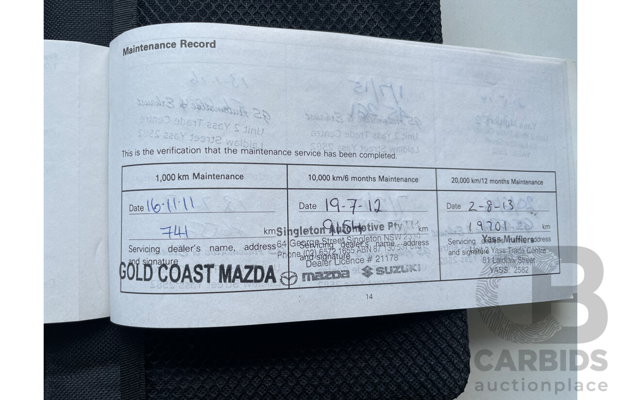 4/2011 Mazda Bt50 BOSS B3000 DX (4x4)  Dual Cab P/Up Blue 3.0L
