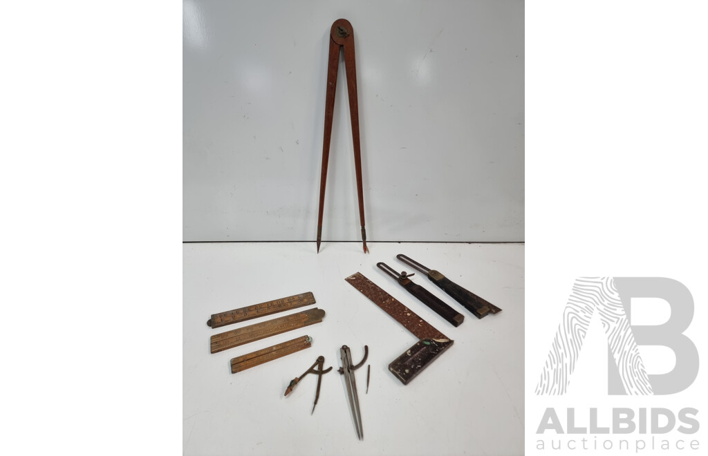 Antique Woodworking Measuring Instruments