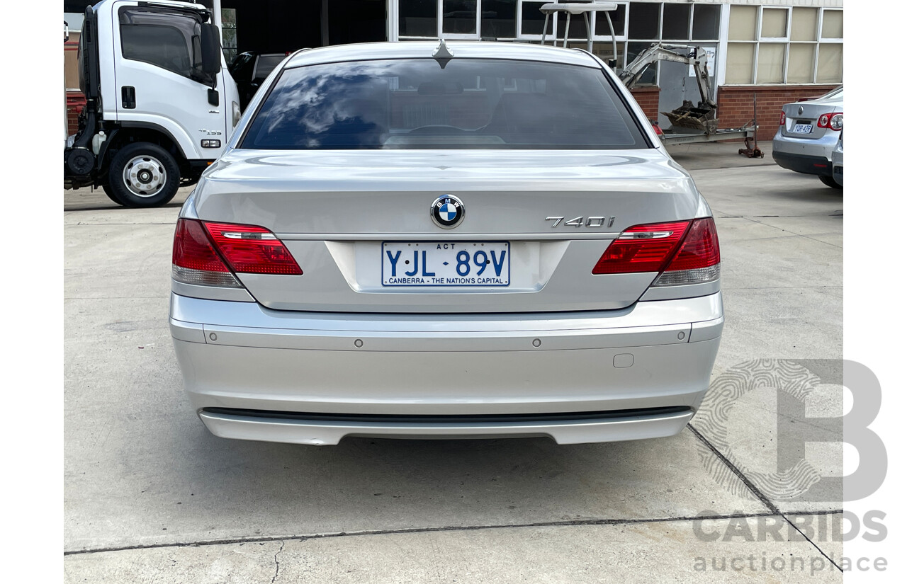 10/2006 BMW 740i E65 4d Sedan Silver 4.0L